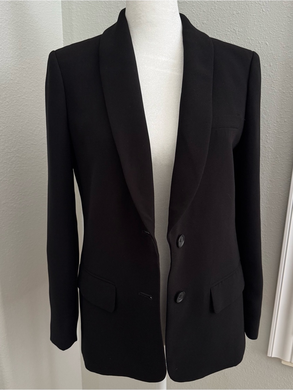 J. Crew womenโs classic black blazer 4 Petite suit jacket career business